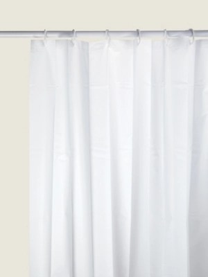 White Shower Curtain Home at ASDA
