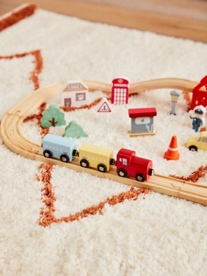 Wooden Train Playset Toys & Character at ASDA