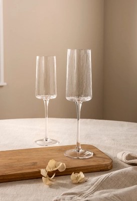 Stacey Solomon Hammered Champagne Glasses Set of 2 Home at