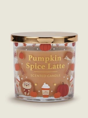Brown Pumpkin Spice Latte Scented Candle Home at ASDA