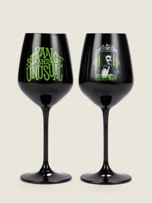Halloween Beetlejuice Wine Glass Set of 2 Halloween at ASDA