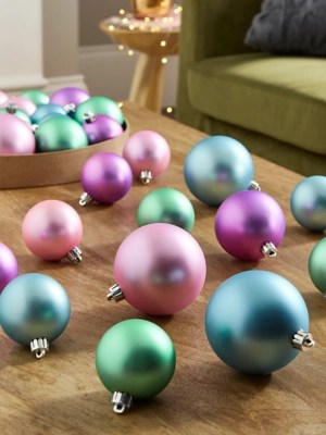 Christmas Brights Baubles Set of 30 Christmas at ASDA