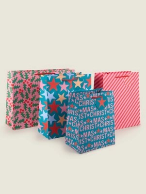 Christmas Gift Bag Set of 4 Christmas at ASDA