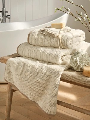 Stacey Solomon Natural Textured Towel Range Home at ASDA