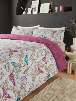 Oriental Butterfly Duvet Set Home at ASDA