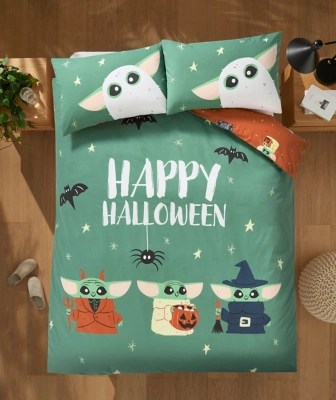 Star Wars Baby Grogu Halloween Reversible Duvet Set Home at ASDA