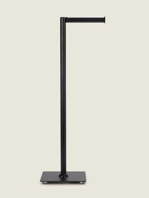 Matte Black Freestanding Toilet Roll Holder Home at ASDA