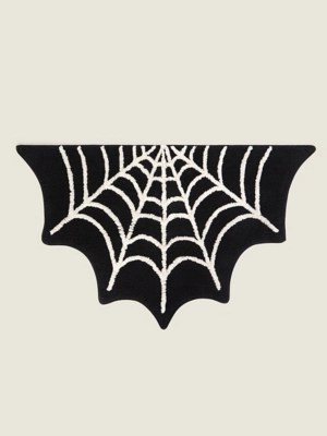Black & White Spider  Bath Mat Home at ASDA