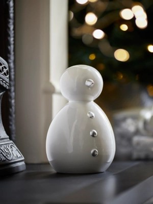 Christmas White Snowman Decoration Christmas at ASDA