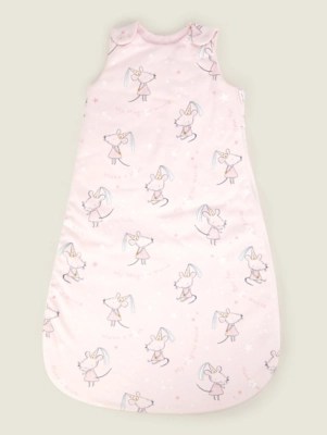 Pink Princess Mice Sleep Bag 2.5 Tog Baby at ASDA