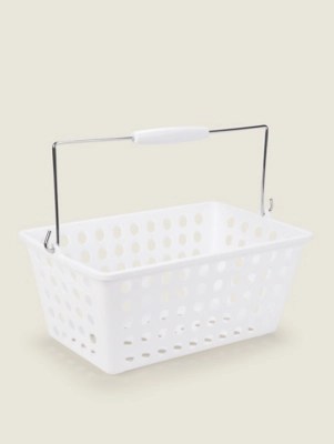 White Storage Basket Home at ASDA