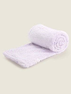 Lilac Glow In The Dark Star Fleece Home at ASDA