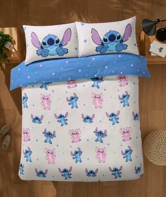 Disney Stitch Brushed Reversible Duvet Set Home at ASDA