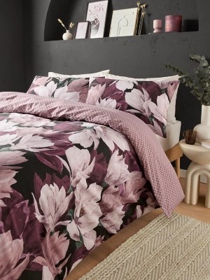 Rhumba Red Magnificent Magnolia Duvet Set Home at ASDA