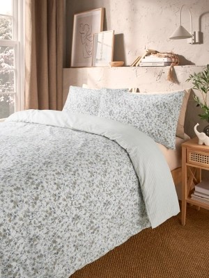 White Ditsy Trailing Floral Duvet Set Home at ASDA