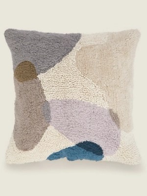 Tufted Pebble Cushion Home at ASDA