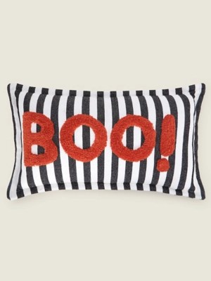 Boo Halloween Woven Tufted Cushion Home at ASDA