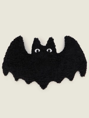 Halloween Black BatShaped Cushion Home at ASDA