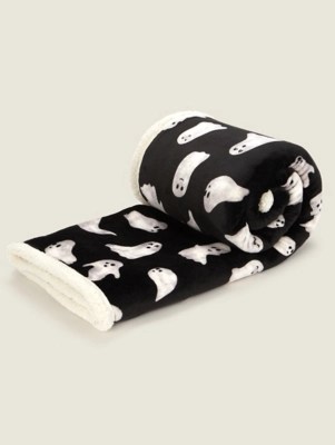 Black Ghost Sherpa Throw Home at ASDA