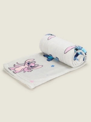 Disney Stitch Angel SuperSoft Throw Home at ASDA