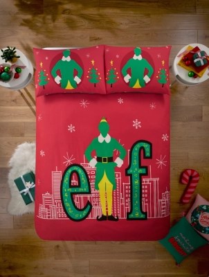 Warner Bros Christmas ELF Red Duvet Set Home at ASDA