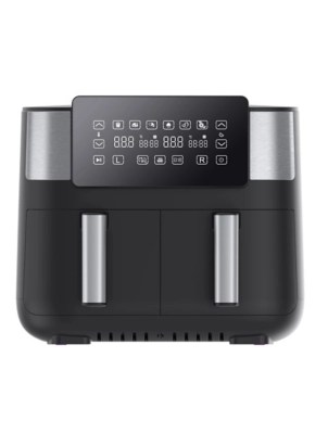Black 7.6L Digital Dual Air Fryer Electricals at ASDA
