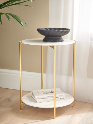 White Side Table Home at ASDA