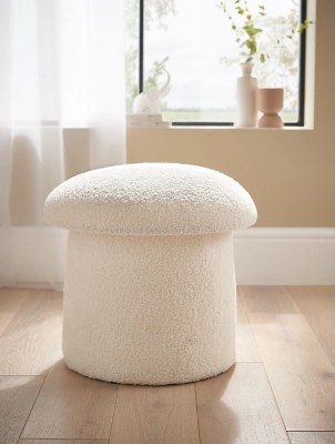 Mushroom Storage Stool Home at ASDA