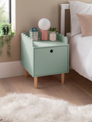 Green Bedside Table Home at ASDA