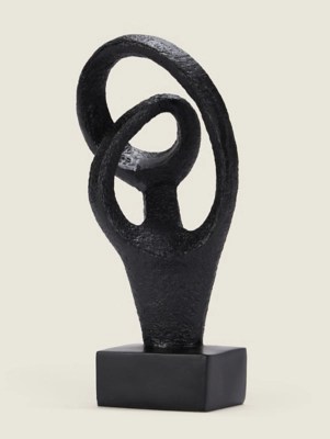 Black Abstract Sculpture Home at ASDA