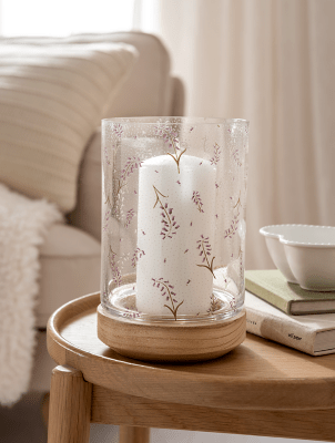 Stacey Solomon Bluebells Hurricane Vase Home at ASDA