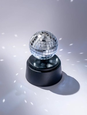 SilverTone Disco Ball Battery Light Home at ASDA