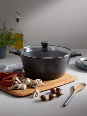Gino D'Acampo Grey Stock Pot 28cm Home at ASDA