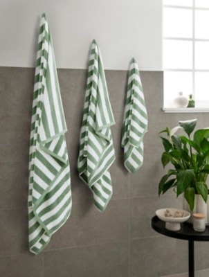 Mint Striped Towel Range Home at ASDA