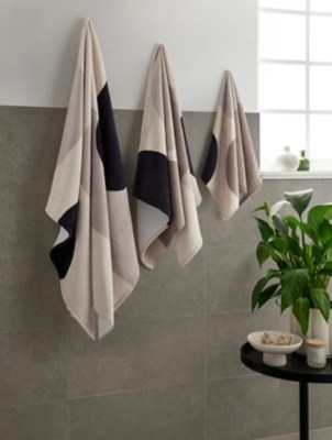 Sculptured Abstract Printed Towel Range Home at ASDA