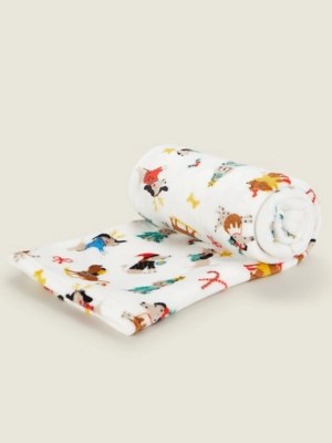 Yappy Christmas Dogs Fleece Blanket Home at ASDA