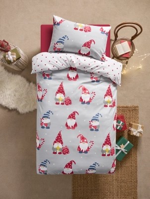 Gonk Christmas Single Microfibre Duvet Cover Home at ASDA