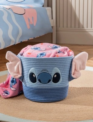 Disney Stitch Rope Storage Basket Home at ASDA