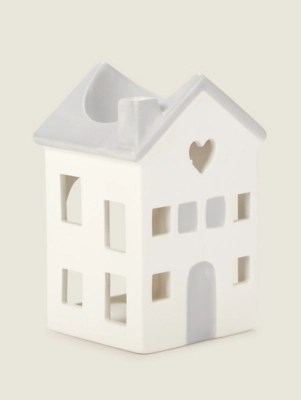 White HouseShaped Ceramic Oil Burner Home at ASDA