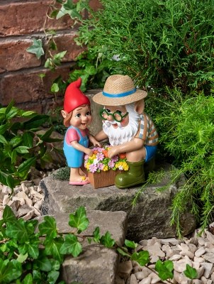 Family Garden Gnomes Outdoor & Garden at ASDA