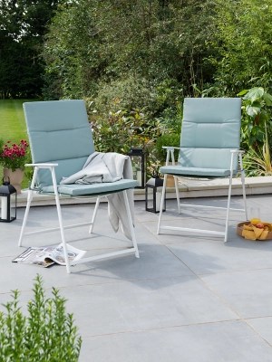 Miami Cushion 2 Pack Green Outdoor & Garden at ASDA