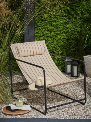 Metal Lounge Chair Outdoor & Garden at ASDA