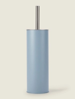Dusty Blue Toilet Brush Home at ASDA