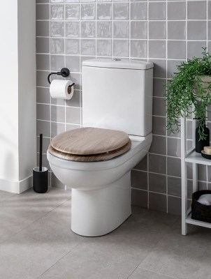 Light Wood Toilet Seat Home at ASDA