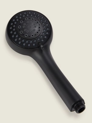 Black 3Function Shower Head Home at ASDA