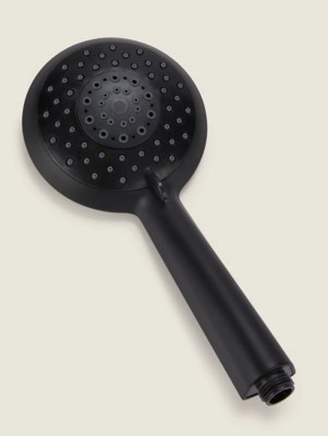 Black 5Function Shower Head Home at ASDA
