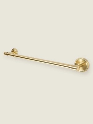 Brass Wall Mounted Towel Rail Home at ASDA