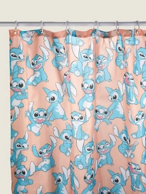 Disney Stitch Shower Curtain Home at ASDA