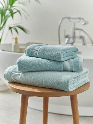 Duck Egg Blue Egyptian Cotton Towel Range Home at ASDA