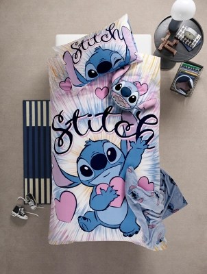 Disney Stitch Tie Dye Reversible Single Duvet Set Home at ASDA
